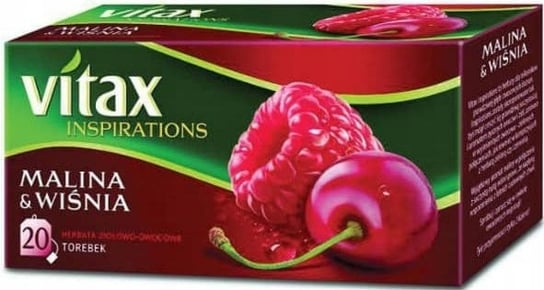 Herbata owocowa Vitax z maliną i wiśnią 20 szt. Vitax