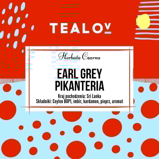 Herbata TEALOV czarna EARL GREY PIKANTERIA 100g Kafelov