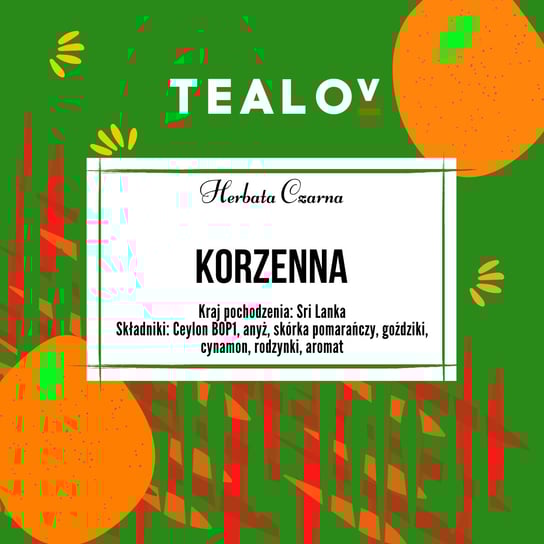 Herbata TEALOV czarna KORZENNA 100G Kafelov