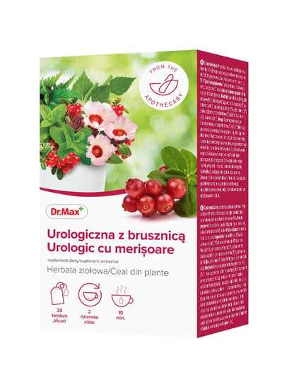 Herbata Urologiczna z Brusznicą Dr.Max, suplement diety, 20 saszetek Dr.Max