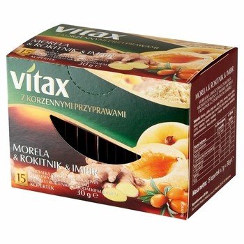 Herbata Vitax Morela&Rokitnik&Imbir 15 torebek x 2 g w kopertkach Inna marka