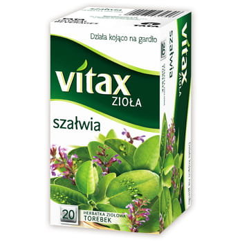 HERBATA VITAX ZIOŁA SZAŁWIA 20 torebek x 1,2g DUPLIKAT Vitax