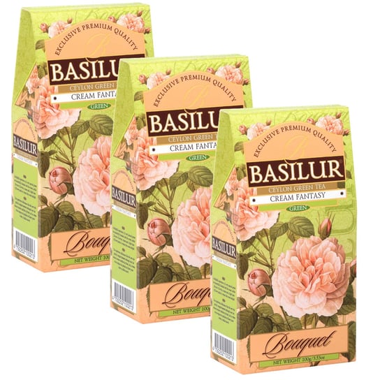 Herbata zielona Basilur Cream Fantasy 100g x 3 Basilur