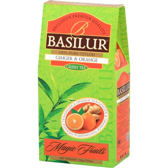 Herbata zielona Basilur pomarańcza z imbirem 100 g Basilur