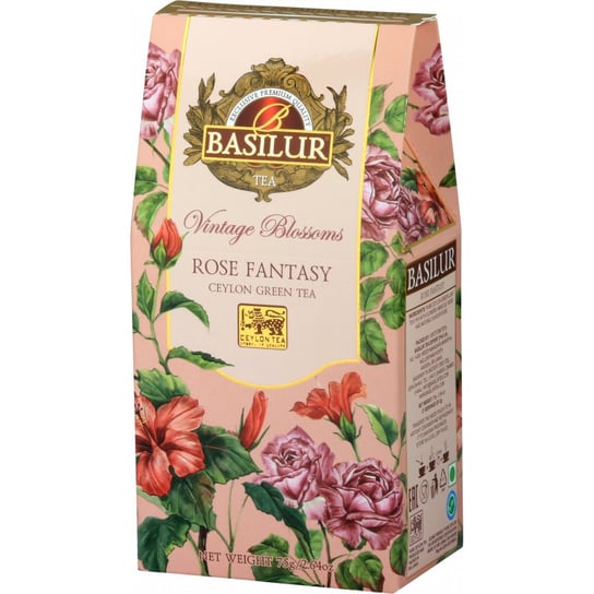 Herbata zielona Basilur z hibiskusem i różą 75 g Basilur
