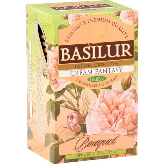 Herbata zielona Basilur z truskawką i wanilią 25 szt. Basilur
