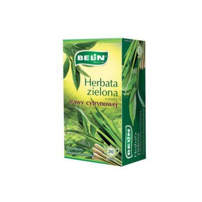 Herbata zielona Belin z trawą cytrynową 20 szt. BELIN