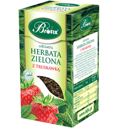 Herbata zielona Bifix truskawkowa 100 g Bifix