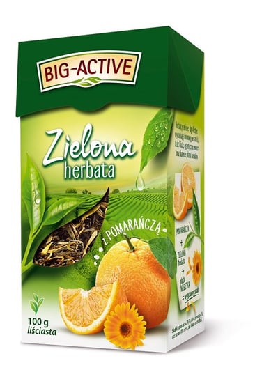 Herbata zielona Big-Activ pomarańczowa 100 g Big-Active