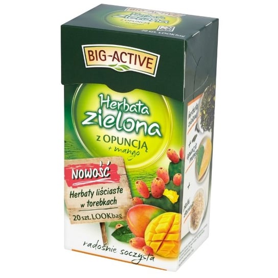 Herbata zielona Big-Activ z opuncją i mango 20 szt. Big-Active
