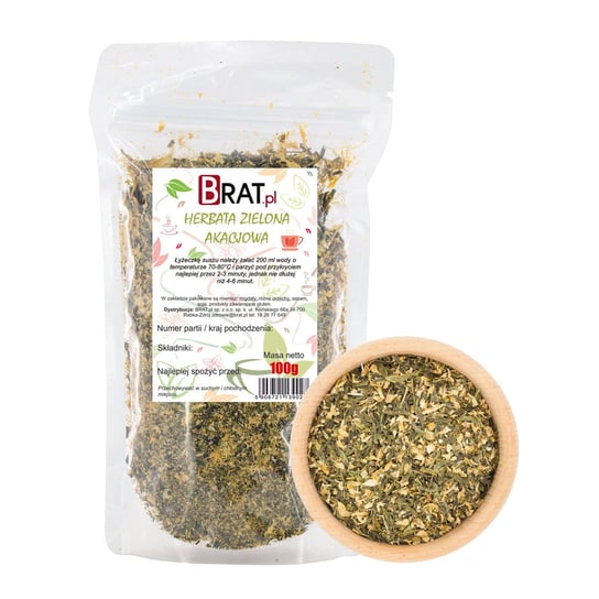 Herbata zielona Brat.pl akacjowa 100 g BRAT.pl