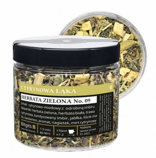 Herbata zielona cytrynowo miodowa - Cytrynowa łąka 50g Bitgits