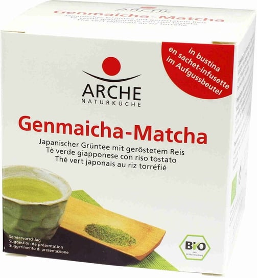 Herbata zielona ekspresowa bio ARCHE Genmaicha-Matcha, 10x1,5 g Arche