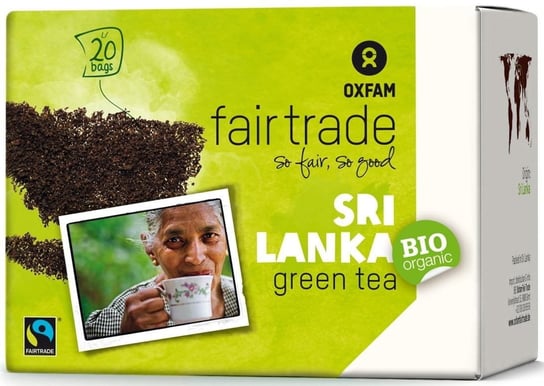 Herbata zielona ekspresowa bio OXFAM FAIR TRADE, 20x1,8 g Oxfam Fair Trade