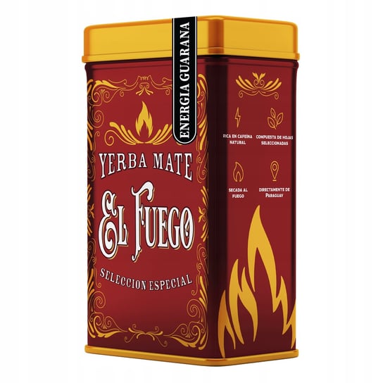 Herbata zielona El Fuego z guaraną 500 g El Fuego