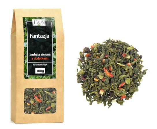 Herbata zielona Fantazja 100g z Mango i Ananasem Inna marka