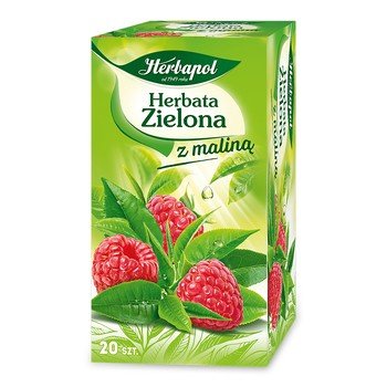 Herbata zielona Herbapol malinowa 20 szt. Herbapol