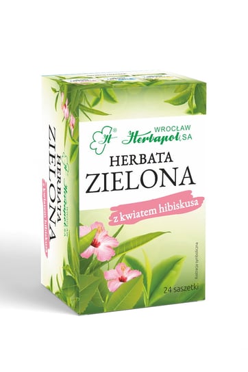 Herbata zielona Herbapol z kwiatem hibiskusa 24 szt. Herbapol