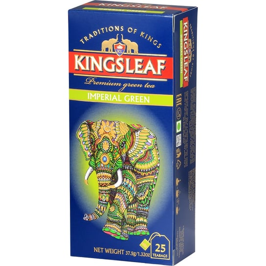 Herbata zielona Kingsleaf cejlońska 25 szt. Kingsleaf