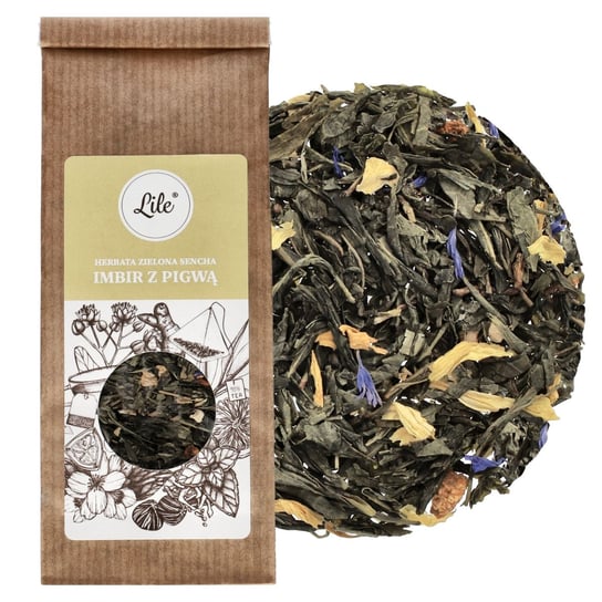 Herbata zielona Lile imbir z pigwą 65 g Pozostali producenci