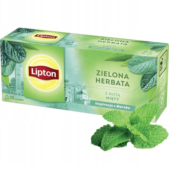 Herbata zielona Lipton z miętą 25 szt. Lipton