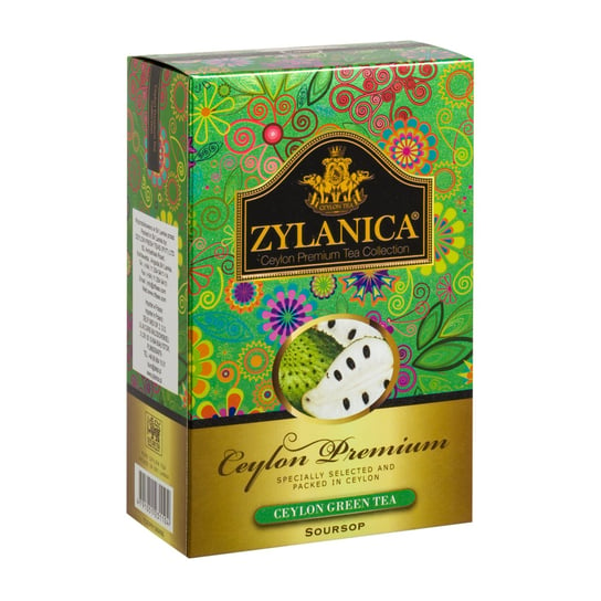Herbata Zielona Liściasta ZYLANICA PREMIUM GREEN TEA GP SOURSOP PIECES 100g Zylanica