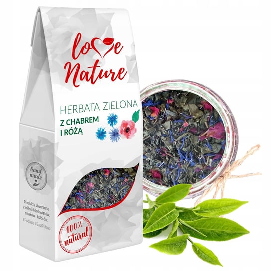 Herbata zielona Love Nature z różą 80 g Love Nature