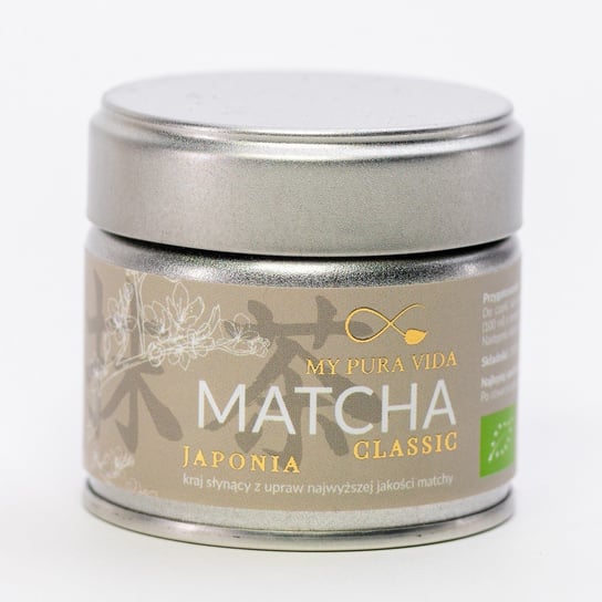 Herbata Zielona Matcha Classic Japońska Bio 30 G - My Pura Vida Inna marka
