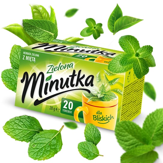 Herbata zielona Minutka z miętą 20 torebek Minutka