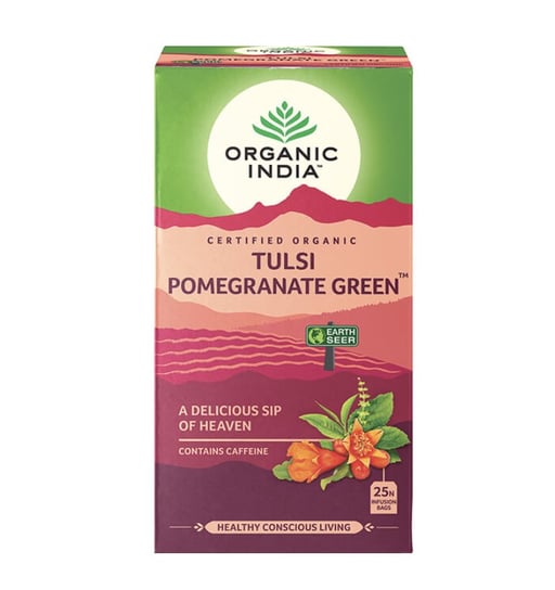 Herbata zielona Organic India z granatem 25 szt. Organic India