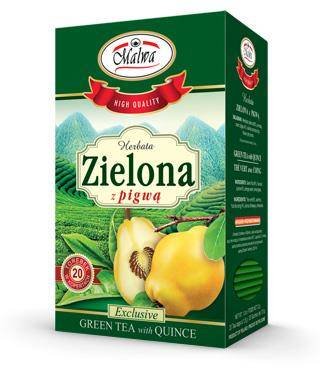 Herbata zielona + pigwa 20fix MALWA Inna marka