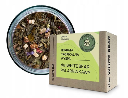 Herbata zielona The White Bear owoce tropikalne 100 g The White Bear