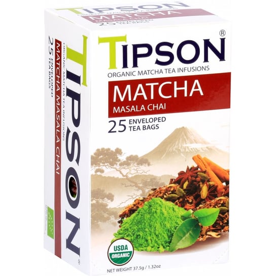 Herbata zielona Tipson z cynamonem i goździkiem 25 szt. Tipson
