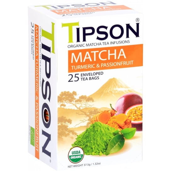 Herbata zielona Tipson z marakują 25 szt. Tipson