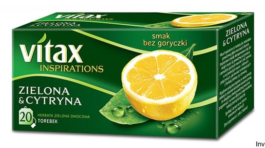 Herbata zielona Vitax cytrynowa 20 szt. Vitax