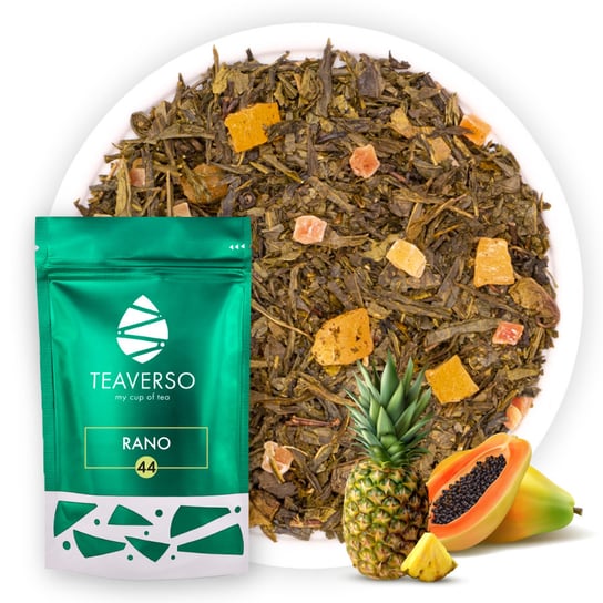 Herbata zielona z ananasem i papają Rano 100 g TEAVERSO