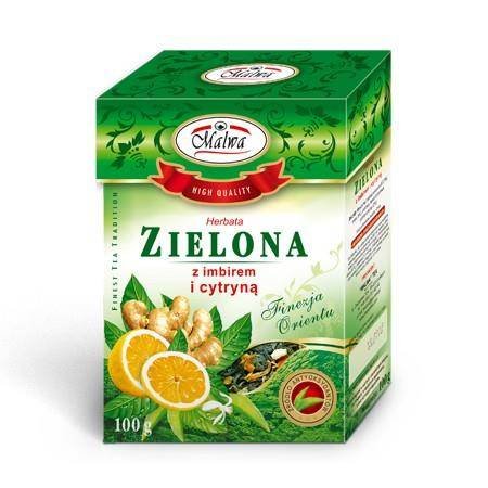 Herbata zielona z imbirem i cytryną 100g MALWA Malwa