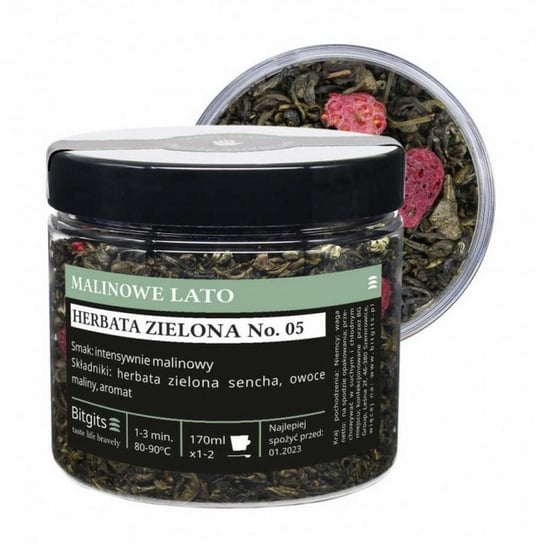Herbata zielona z malinami - Malinowe lato 70g Bitgits