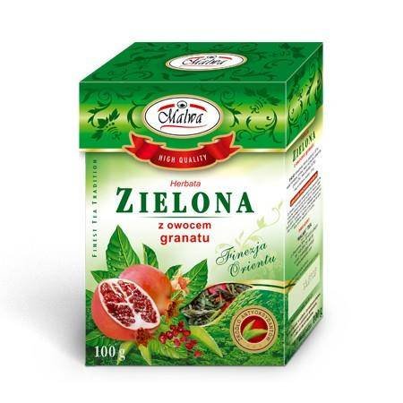 Herbata zielona z owocem granatu 100g MALWA Malwa