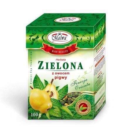 Herbata zielona z owocem pigwy 100g MALWA Malwa