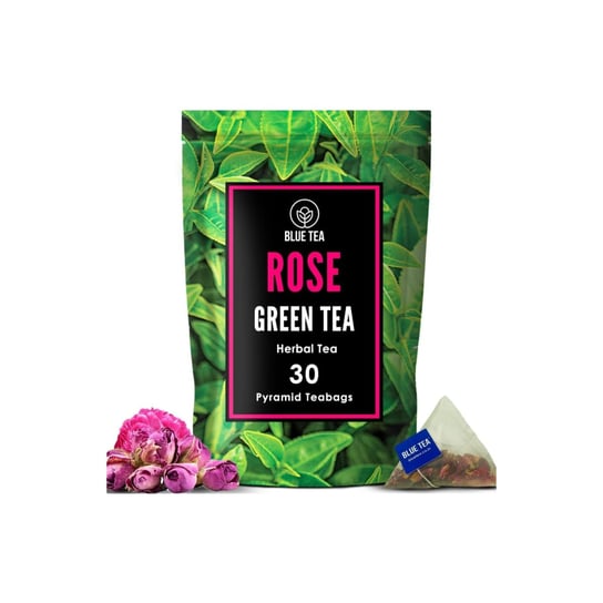 Herbata zielona z różą Rose Green Tea Blue Tea 30 piramidek Blue Tea