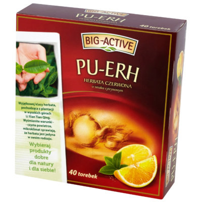 Herbata ziołowa Big-Acitv cytrynowa 40 szt. Big-Active