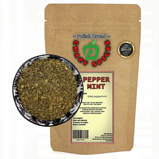 Herbata ziołowa Crazy Spices Premium z miętą pieprzową 1000 g Crazyspices