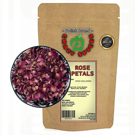 Herbata ziołowa Crazy Spices z płatkami róż 100 g Crazyspices