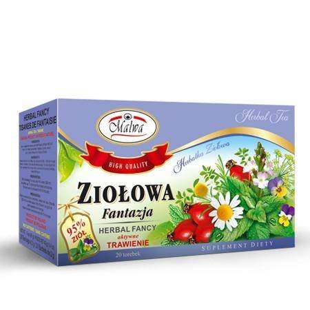 Herbata ZIOŁOWA FANTAZJA trawienie 20*2g MALWA Inna marka