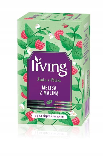Herbata ziołowa Irving melisa z maliną 20 szt. Irving