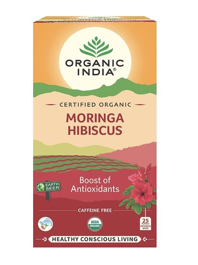Herbata ziołowa Organic India z hibiskusem 25 szt. Organic India
