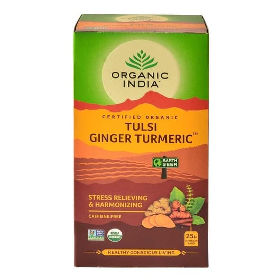 Herbata ziołowa Organic India z kurkumą i imbirem 25 szt. Organic India