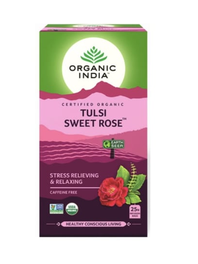 Herbata ziołowa Organic India z różą 25 szt. Organic India