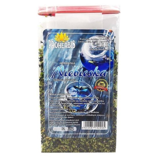 Herbata ziołowa Proherbis niebieska 40 g PROHERBIS